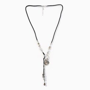 Elegant Black and Silver Pendant Necklace